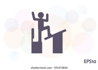student, desk and chair icon vector illustration EPS 10