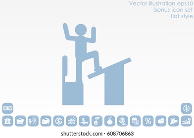 student, desk and chair icon vector illustration EPS 10