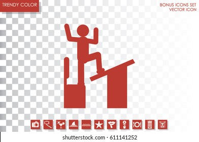 student, desk and chair icon vector illustration EPS 10