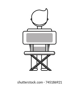 student at desk icon