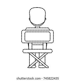 student at desk icon