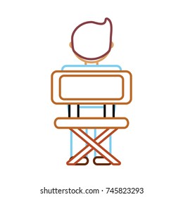 student at desk icon