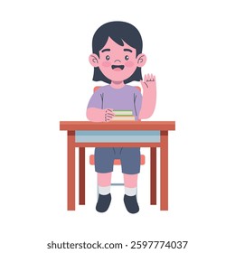 Student at Desk Learning Education