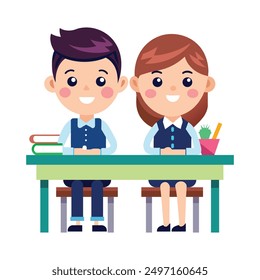 A Student Desk Vector Illustration - Ideal for T-shirt Design, Hoodie Design, Pillow Cover Design, and More