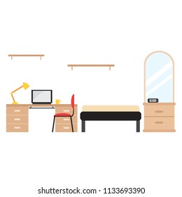 Student dorm room