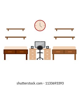 Student dorm room