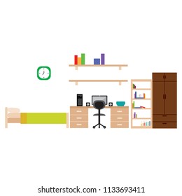Student dorm room