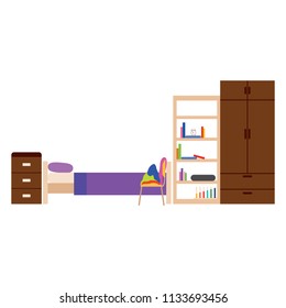 Student dorm room