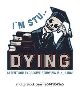 Ich bin Student sterben kreative Logo Design