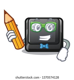 Student E button attached to cartoon keyboard