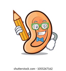Student Ear character cartoon style