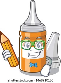 Student ear drops in the cartoon shape