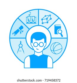 student and education icons