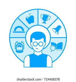 student and education icons