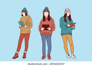 Student, education, study, and college set concepts Group of young men and women students, friends, and teenagers together. University and college life Education, learning, and the study process simp