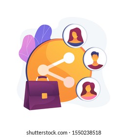 Programa de intercambio de estudiantes. Educación universitaria en el extranjero, iniciativa internacional de aprendizaje, intercambio de trabajadores. Viaje de universidad, turismo de negocios. Metáfora de concepto aislado de vectores