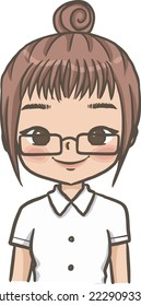 student female cartoon doodle kawaii anime coloring page cute illustration drawing clip art character chibi manga comics