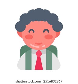 Student Flat Icons, Vector illustration