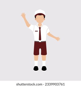 Student flat illustration vector element