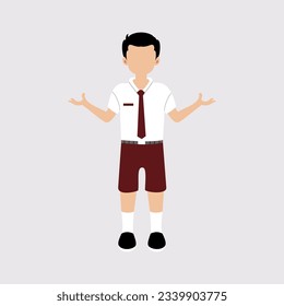 Student flat illustration vector element