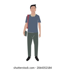 ilustraciones e imágenes planas de estudiantes