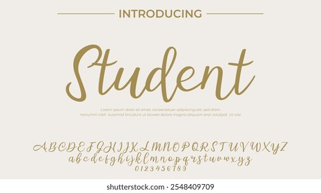 Pincel con estilo pintado con letras mayúsculas del Vector, alfabeto, tipografía