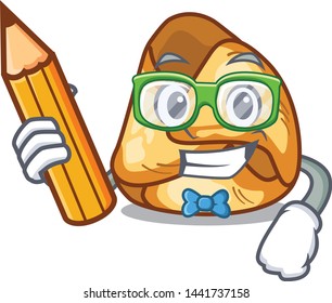Student fusi istriani isolated with the character