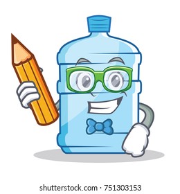 Student gallon character cartoon style