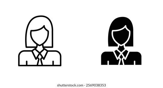 Student Girl icons vector graphic pack