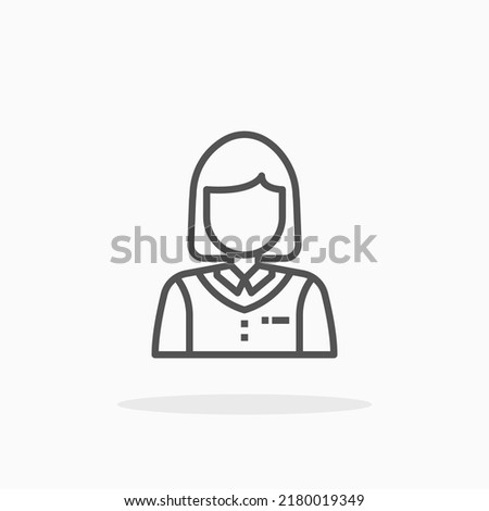 Similar – Image, Stock Photo Woman strokes back hair of girl