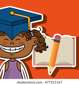 student girl notebook pencil