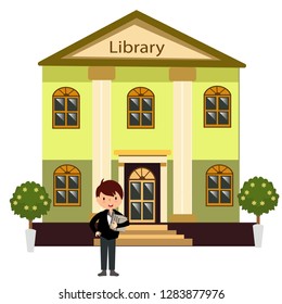 The student go to the library to borrow books.