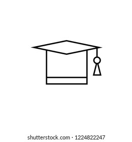 student graduate cap vector icon