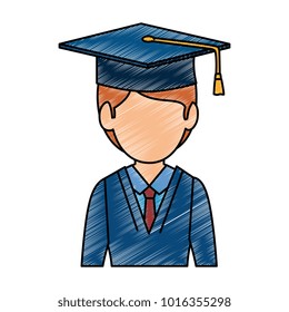 student graduated avatar character