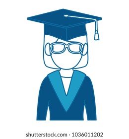 student graduated avatar character