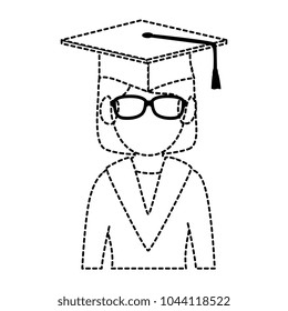 student graduated avatar character