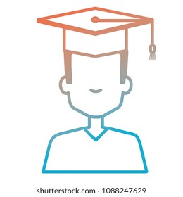 student graduated avatar character