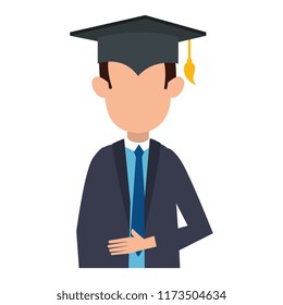 student graduated avatar character