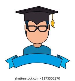 student graduated avatar character