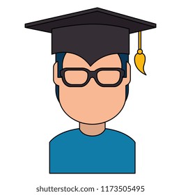 student graduated avatar character