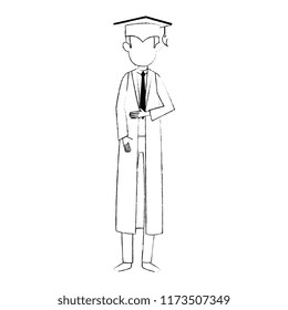 student graduated avatar character