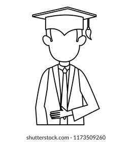 student graduated avatar character