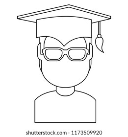 student graduated avatar character