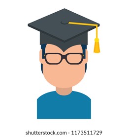 student graduated avatar character