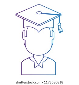 student graduated avatar character