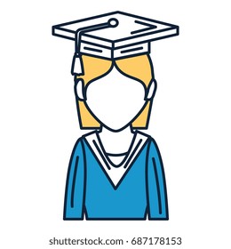 student graduated avatar character
