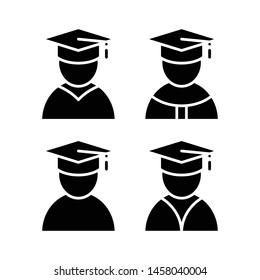 Student graduated icon , icon set