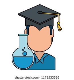 student graduated with tube test