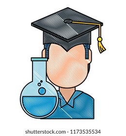 student graduated with tube test
