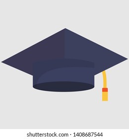 Student graduation cap or scholar hat- vector illustration graphic design